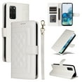 thumbnail image 1 of for Samsung Galaxy S20 Plus Thin Fit Case Cover, Premium PU Leather Magnetic Wallet Flip Case with Stand Bracket Holder Flip Cover with Card Slots and Wrist Strap for Galaxy S20 Plus - White, 1 of 6
