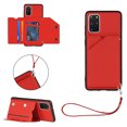 thumbnail image 1 of for Samsung Galaxy S20 Plus Wallet Case with Card Holder Case with RFID Blocking Card Slots, Double Magnetic Clasp Durable Shockproof Kickstand Detachable Wrist Strap Cover,Red, 1 of 6