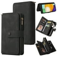thumbnail image 1 of for Samsung Galaxy S20 Plus Wallet Case, Classic PU Leather Wrist Strap PU Leather Kickstand Card Slots Heavy Duty Protection Zipper Pocket Rugged Phone Case Cover for Samsung Galaxy S20 Plus, Black, 1 of 12
