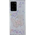 thumbnail image 1 of for Samsung Galaxy S20 S10 Ultra Plus Lite Case, Soft TPU Phone Case, Shiny Clear Lace Butterfly Shell, Unique Popular Glitter Protector Cover for Women(Pink B,S10), 1 of 7
