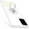 thumbnail image 1 of Samsung Galaxy S20 Ultra Case 6.9" Full Clear Flexible Silicone Anti-Scratch Anti-Yellowing Soft TPU Bumper Cover Shockproof Ring Holder Kickstand Transparent Protective Cases - Crystal Clear, 1 of 16