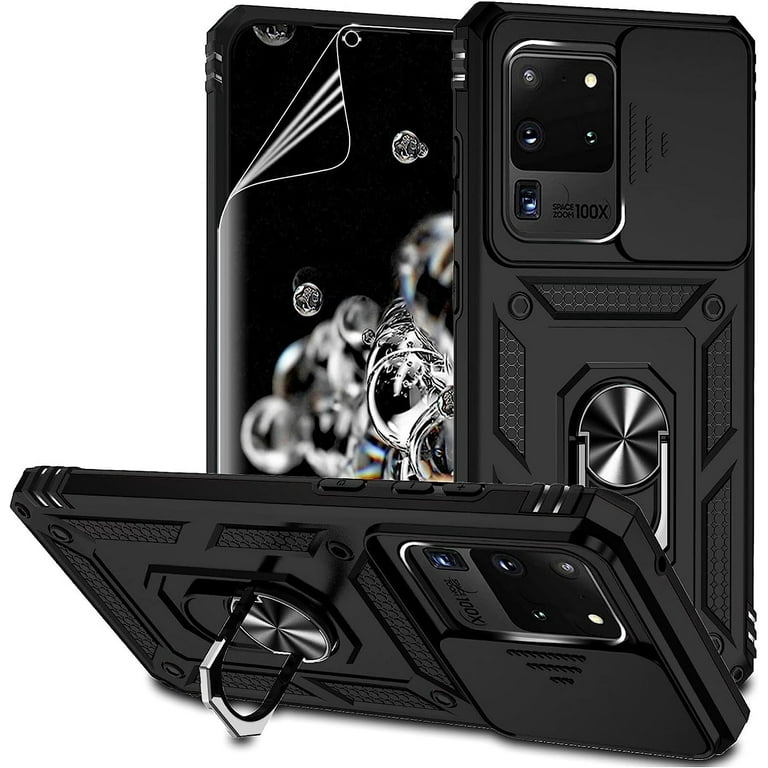 Military Grade Samsung Ultra S20 Phone Case Galaxy S20 Ultra Military Grade  Full Body Kickstand Case