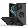 thumbnail image 1 of for Samsung Galaxy S20 Ultra Case, Hybrid Matte Back Case Magnetic For Car Mount with 360° Rotatable Ring Holder Kickstand Shockproof Protective Cover For Samsung Galaxy S20 Ultra,
Black, 1 of 8