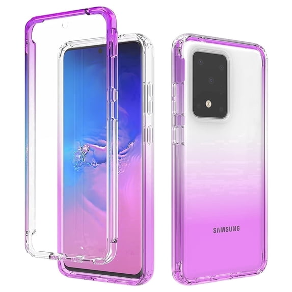 Samsung Galaxy S20 Ultra Case, Kaesar Dual Layer Rugged Ultra Transparency Hybrid Protective Case for Samsung Galaxy S20 Ultra (Purple)
