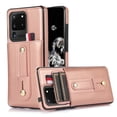 thumbnail image 1 of for Samsung Galaxy S20 Ultra Case Wallet with Slide Credit Card Holder, Flip Premium PU Leather Hidden Kickstand Classic Retro Heavy Duty Protective Cover for Samsung Galaxy S20 Ultra,Rosegold, 1 of 10