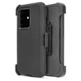 thumbnail image 1 of for Samsung Galaxy S20 Ultra G988 Case Phone Case Dual Layer Full-Body Rugged Clear Back Case Drop Resistant Shockproof Case with Built In Screen Protector (Black), 1 of 4