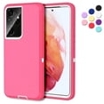 thumbnail image 1 of Samsung Galaxy S20 Ultra Heavy Duty Case, Military Grade Hard Protection, Shatter Resistant, 3 Layer Rubber Compatible for Galaxy S20 Ultra, Pink - By Entronix, 1 of 5