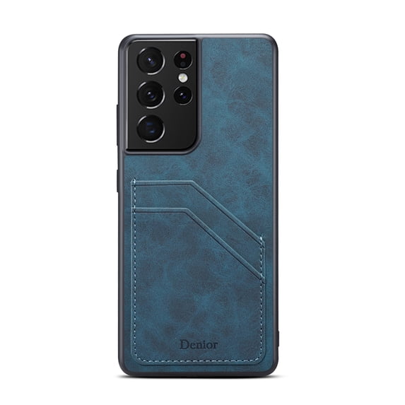 for Samsung Galaxy S20 Ultra Phone Case, Card Slots Case, Dual Layer Shockproof Hidden PU Leather Skin Card Slot Anti-fall Rugged Ultra Slim Phone Cover for Samsung Galaxy S20 Ultra,Blue