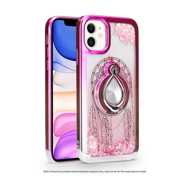 Samsung Galaxy S20 Ultra Phone Case, Slim Kickstand Liquid Glitter Dual Colors Stylish for Samsung Galaxy S20 Ultra Phone Case Pink/Silver