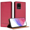 thumbnail image 1 of for Samsung Galaxy S20 Ultra Slim Case with Card Holder, Premium PU Leather Wallet Case with Flip Card Slots Kickstand & Magnetic Closure for Samsung Galaxy S20 Ultra, Red, 1 of 6