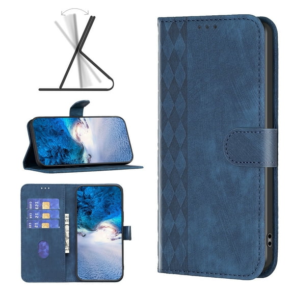 for Samsung Galaxy S20 Ultra Wallet Case, PU Leather Flip Folio Case with Card Holders Magnetic Closure Folding Adjustable Kickstand Vintage Phone Cover for Samsung Galaxy S20 Ultra, Blue