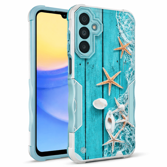 Samsung Galaxy S21 5G Case (6.3"), Rosebono Slim Hybrid Shockproof Hard Cover Graphic Fashion Colorful Skin Cover Armor Case for Samsung Galaxy S21 5G (Starfish)