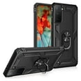 thumbnail image 1 of Samsung Galaxy S21 5G Case,  Hybrid Rugged Shockproof Case with 360 Degree Rotation Ring Holder Finger Kickstand for Samsung Galaxy S21,Black, 1 of 17