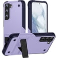 thumbnail image 1 of Samsung Galaxy S21 5G Case Military Shockproof Kickstand Cell Phone Cover Protective with Upgrade Hard PC & Premium Soft TPU Kickstand for Galaxy S21 6.2 inch Purple, 1 of 7