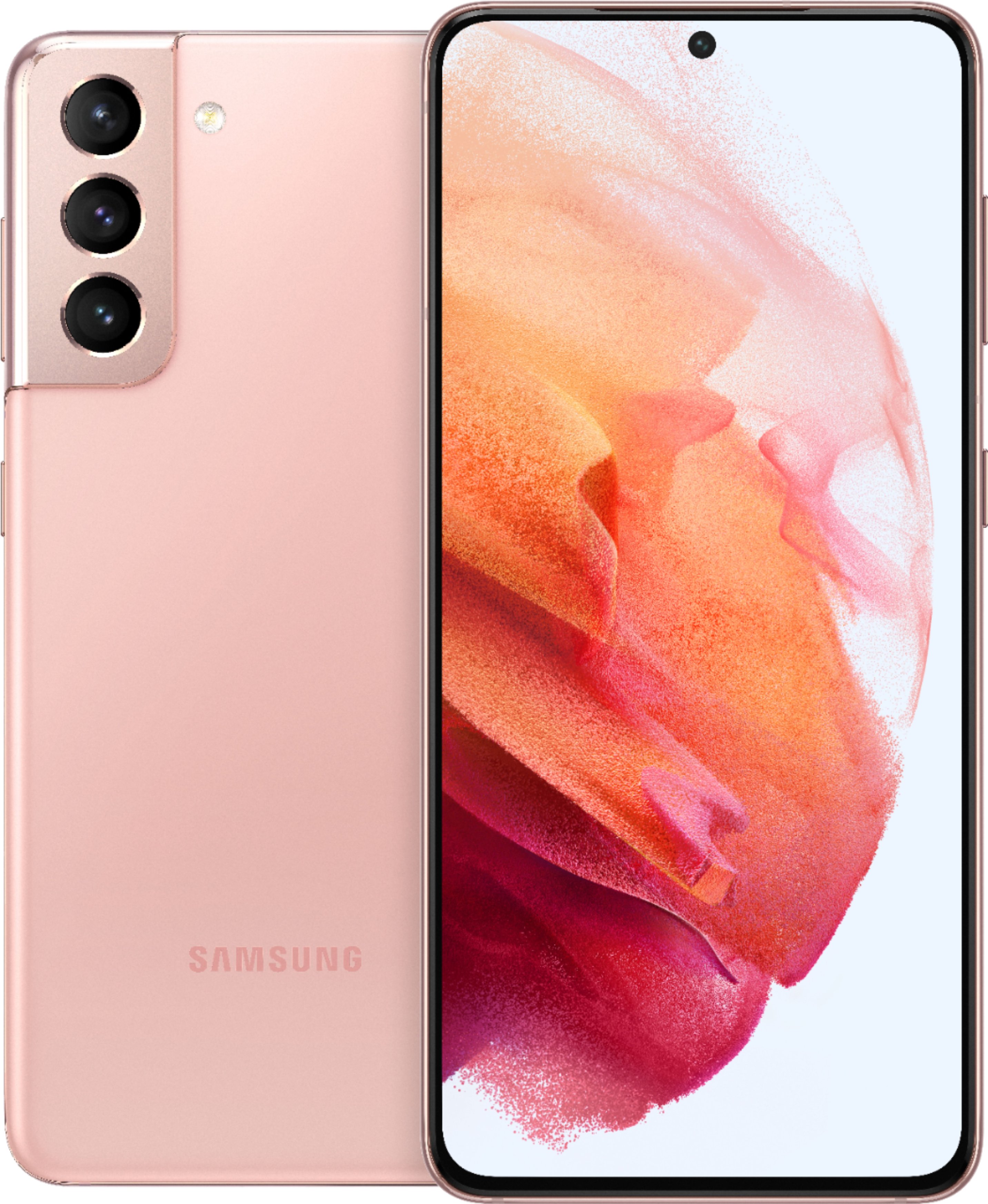 Samsung Galaxy S21 5G G991B 256GB Dual Sim GSM Unlocked Android Smartphone (International Variant/US Compatible LTE) - Phantom Pink - image 1 of 9