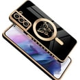 thumbnail image 1 of for Samsung Galaxy S21 5G Phone Case Luxury Plating Cute Butterfly Small Pattern Case Full Camera Protection Soft Silicone Shockproof Bumper Cover (Black), 1 of 6