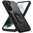 thumbnail image 1 of for Samsung Galaxy S21 Case, Slim Fit Military Grade Drop Tested Dual Layer Shockproof Case with 360 Ring Holder Kickstand Protective Rugged Car Magnetic Non-Slip Phone Case,Black, 1 of 8