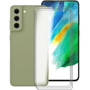 for Samsung Galaxy S21 FE 5G Screen Protector Tempered Galss, KJYF [3 Pack] High Clear [9H Hardness] [Bubble Free] Screen Tempered Glass Protective Film for Samsung Galaxy S21 FE 5G 6.4 Inch.