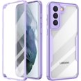 thumbnail image 1 of for Samsung Galaxy S21 FE Case, 360 Full Body Rugged Case with Built-in Screen Protector Transparent Heavy Duty Shockproof [Military-Grade Protection] Bumper Cover for Women Men (Purple), 1 of 13