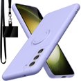 thumbnail image 1 of for Samsung Galaxy S21 FE Case,Built-in 360° Rotatable Ring Holder|Anti-Scratch Soft Microfiber Lining|Support Car Mount|Galaxy S21 FE Phone Case Cover for Girls Women Purple 10-s21fe-03, 1 of 15