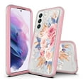 thumbnail image 1 of Samsung Galaxy S21 FE Case, Rosebono Hybrid Graphic Design Pattern Hard Back Pannel Cover Protection Case For Samsung Galaxy S21 FE (Flower), 1 of 4