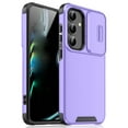 thumbnail image 1 of for Samsung Galaxy S21 FE Phone Case: Shockproof Protective Rugged Phone Cover with Camera Lens Slide | Drop Proof Military-Grade Protection TPU Hybrid Bumper Cases for Samsung Galaxy S21 FE,Purple, 1 of 9