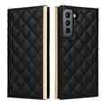 thumbnail image 1 of For Samsung Galaxy S21 FE Wallet Phone Case,PU Leather Folio Flip Kickstand,With Wrist Strap&Shoulder Strap,Card Slots,Shockproof Rugged Anti-fall Crossbody Phone Case Cover,Black, 1 of 9