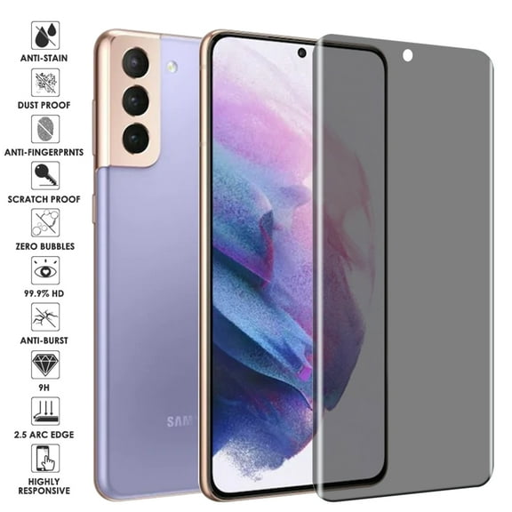 For Samsung Galaxy S21 Plus 5G / SM-G996 Anti Spy Privacy Screen Protector [Case Friendly] [Easy Installation] Anti Glare 9H Hardness HD Clear Tempered Glass Film