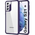 thumbnail image 1 of for Samsung Galaxy S21 Plus Case Clear [Anti-Yellowing] Anti-Scratch Transparent Hard Back and Soft Edge [Military Grade Drop Protection] Shockproof Phone Cover - Purple, 1 of 11