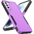 thumbnail image 1 of for Samsung Galaxy S21 Plus Case: Dual Layer Protective Heavy Duty Cell Phone Cover Shockproof Rugged with Screen Protector - Military Protection Bumper Tough - Samsung Galaxy S21+ Plus 5G, Purple, 1 of 16