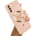 thumbnail image 1 of for Samsung Galaxy S21 Plus Case [Support for Magsafe] Butterfly Pattern Magnetic Plating Screen Protector Luxury Elegant Case Camera Protector Shockproof Protective Corner Back Cover -Pink, 1 of 12