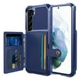 thumbnail image 1 of Samsung Galaxy S21 Plus Wallet Case, Dteck Heavy Duty Hard Silicone Shockproof Case Magnetic Flip Leather Card Holder Protective Cover For Samsung Galaxy S21+ 6.7 inch, Blue, 1 of 8