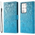 thumbnail image 1 of for Samsung Galaxy S21 S20 Ultra Plus FE Case, Versatile Unique Printed Leather Phone case, Card Slots Coin Holder Skin-Friendly Protector Cover Bumper(Blue,S21), 1 of 8