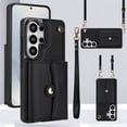 thumbnail image 1 of For Samsung Galaxy S21 Ultra 5G RFID Blocking Protective Purse Wallet Case Magnetic Organ Style Flip Cover Multi-Card Slots Pocket With Detachable Shoulder Strap And Wrist Strap,White, 1 of 10