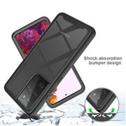 Samsung Galaxy S21 Ultra 6.8" Phone Case Hybrid Black Clear Shockproof Dual Layer Protection Rugged PC & TPU Silicone Bumper Back Cover for Galaxy S21 Ultra