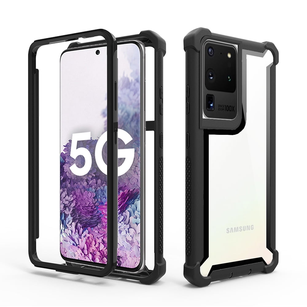 Samsung Galaxy S21 Ultra (6.8") Phone Case Tough Hybrid Dual Layer Hard PC  + TPU Rugged Frame Heavy Duty Shockproof Cover for Galaxy S21 Ultra [Clear  ...
