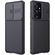 Samsung Galaxy S21 Ultra Case with Camera Cover, Full-Body Protective & Slim Fit, Camera Protection Case Only for Samsung Galaxy S21 Ultra 5G 6.8 inch 2021 Release, Black