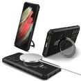 thumbnail image 1 of for Samsung Galaxy S21 Ultra Case [Compatible with MagSafe] [Military-Grade Protection], Shockproof Protective Slim Invisible Kickstand Car Mount Magnetic Armor Cover, Black, 1 of 10