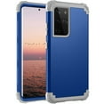 thumbnail image 1 of Samsung Galaxy S21 Ultra Case, Dteck Heavy Hybrid Rugged Shockproof Case, Support Wireless Charging, 3 in 1 Full Protective Cover for Samsung Galaxy S21 Ultra 5G, Blue, 1 of 7