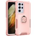 thumbnail image 1 of Samsung Galaxy S21 Ultra Case, Dteck Hybrid Rugged Shockproof Case with Ring Holder Kickstand, Compatible with Magnet Car Mount, Support Wireless Charging For Samsung Galaxy S21 Ultra,Rosegold, 1 of 7