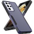 thumbnail image 1 of for Samsung Galaxy S21 Ultra Case: Dual Layer Protective Heavy Duty Cell Phone Cover Shockproof Rugged with Screen Protector - Military Protection Bumper Tough - Samsung Galaxy S21 Ultra 5G, Blue, 1 of 16