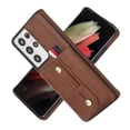 thumbnail image 1 of for Samsung Galaxy S21 Ultra Case, Lightweight Premium PU Leather Galaxy S21 Ultra Wallet Case with Card Holders Protective Case for Samsung Galaxy S21 Ultra Adjustable Stand,Brown, 1 of 8