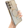 thumbnail image 1 of for Samsung Galaxy S21 Ultra Case Magnetic Clear with Camera Lens Protector Full Protection MagSafe Electroplated Silicone Slim Fit Shockproof Protective Phone Case 6.8 Inch - Silver, 1 of 13
