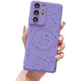 thumbnail image 1 of for Samsung Galaxy S21 Ultra Case Magnetic Polka Dot Art S21 Ultra Case with Camera Lens Protector Galaxy S21 Ultra Case Soft Silicone Shockproof Cute for Women 6.8” (Purple), 1 of 10