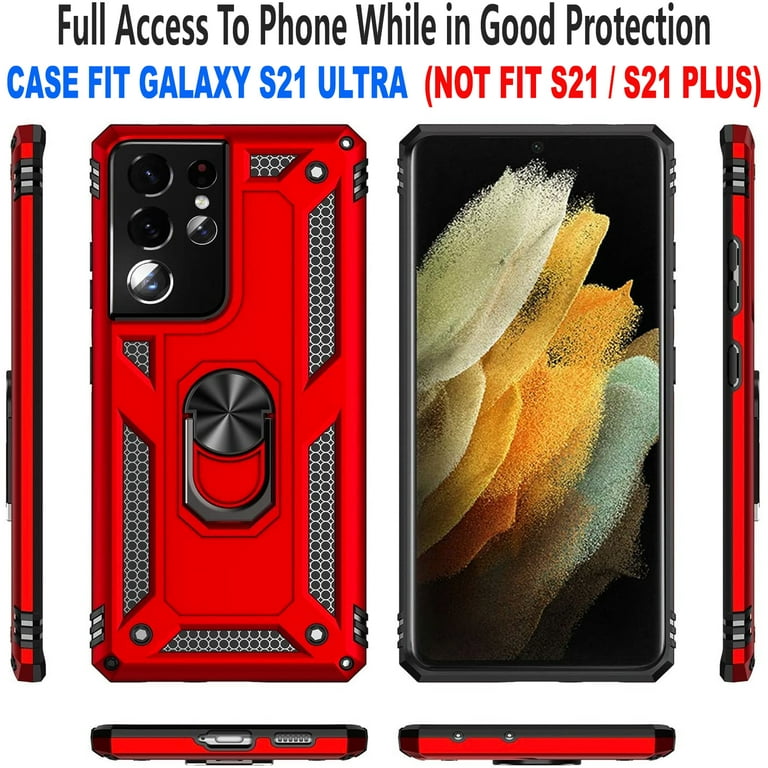 Samsung Galaxy S21 Ultra Case, STARSHOP Drop Protection Ring