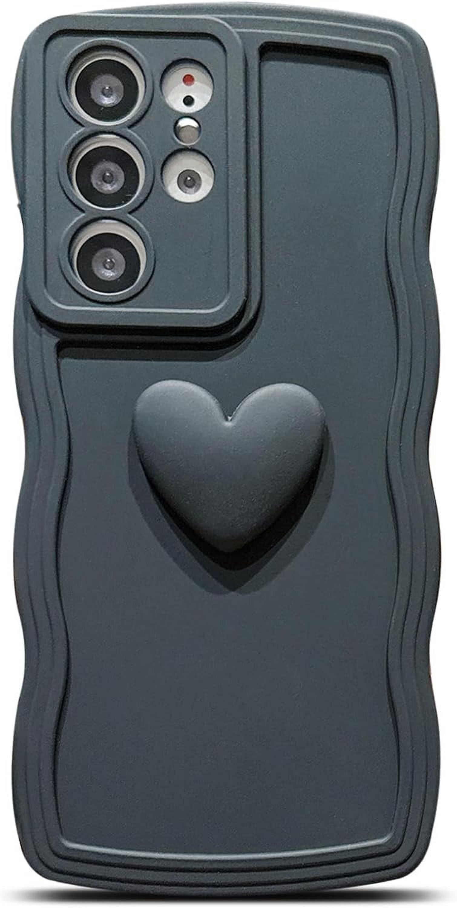 for Samsung Galaxy S21 Ultra Case for Women, Cute Kawaii 3D Love Heart ...