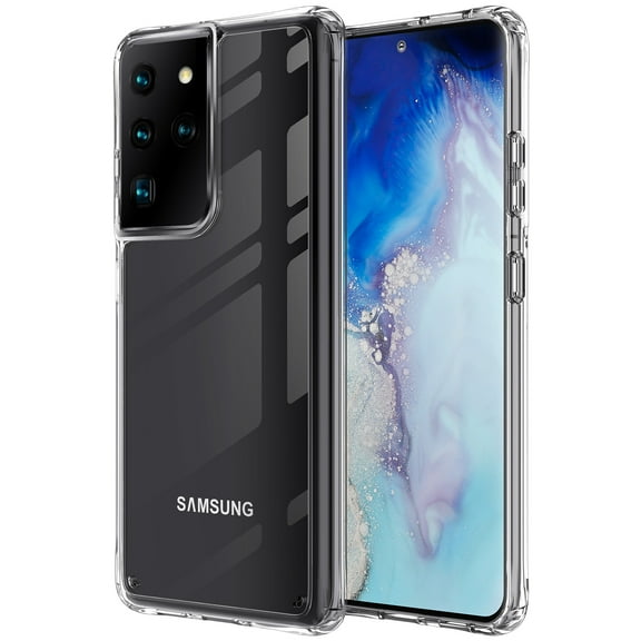 Samsung Galaxy S21 Ultra SM-G998U Case , Crystal Clear Hard Back Cover with 4 Corners Shockproof Protection Clear Case for Galaxy S21 Ultra