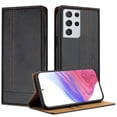 thumbnail image 1 of for Samsung Galaxy S21 Ultra Slim Case with Card Holder, Premium PU Leather Wallet Case with Flip Card Slots Kickstand & Magnetic Closure for Samsung Galaxy S21 Ultra, Black, 1 of 6