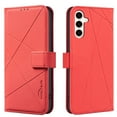 thumbnail image 1 of For Samsung Galaxy S21 Wallet Phone Case,RFID Blocking Card Slots Holder Premium PU Leather,Flip Folio Kickstand,Line Embossing Designing,Magnetic Closure,Shockproof Anti-fall Phoe Case,Red, 1 of 8