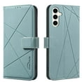 thumbnail image 1 of For Samsung Galaxy S21 Wallet Phone Case,RFID Blocking Card Slots Holder Premium PU Leather,Flip Folio Kickstand,Line Embossing Designing,Magnetic Closure,Shockproof Anti-fall Phoe Case,Green, 1 of 8